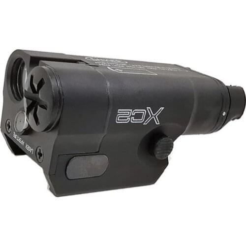 XC2 Tactical Red Dot Laser Flashlight for Used In Glock Hunting Accessories, LED MINI White Light 200 Lumens Airsoft Flashlight