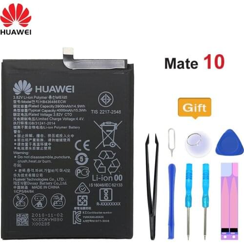 100% Original Huawei Battery HB436486ECW for Huawei Mate 10 Mate 10 Pro 4000mAh