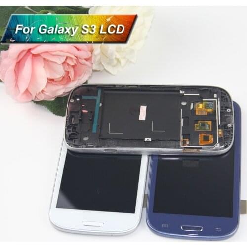 100% Tested LCD for Samsung S3 i9300 LCD Touch Display with frame S3 i9300 display Compatible for Samsung Galaxy S3 i9300 LCD
