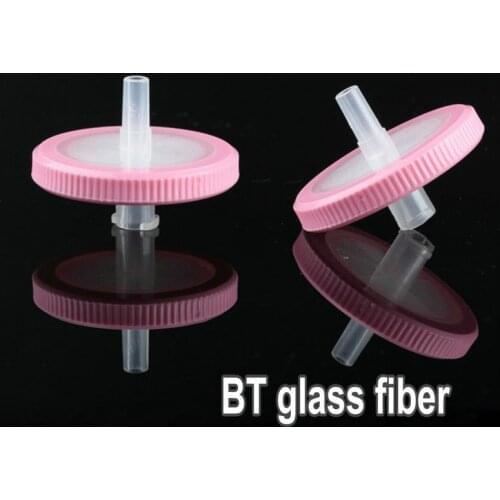 100pcs Lab 13mm 25mm BT Glass Fiber Millipore Luer Syring Filter with 0.45um Microporous Membrane