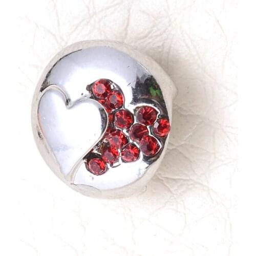 12pcs DIY pave crystal heart charms rhinestone love heart pendant fit for necklace bracelet making jewelry findings C4