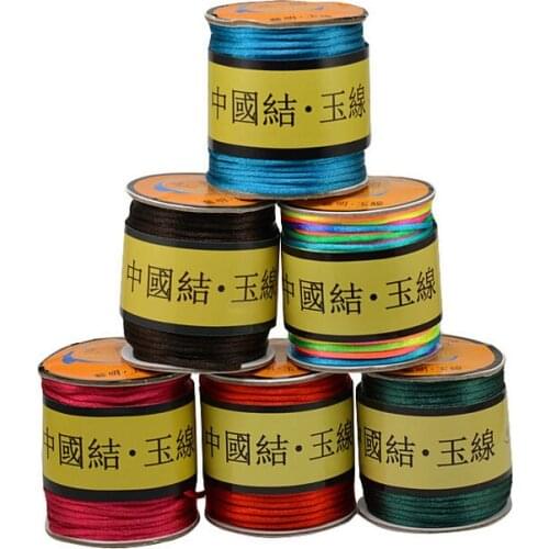 2.5mm 24meters long South Korea silk Wire &Taiwan Wire No. 5 Chinese knot wire Jade line Benmingnian red cord Diy Fittings