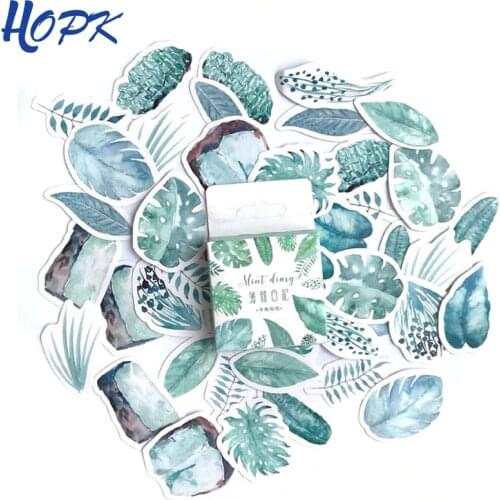 45 Pcs/Set Creative Cute Leaves Mini Paper Sticker Decoration Diy Ablum Diary Scrapbooking Label Sticker Kawaii Stationery
