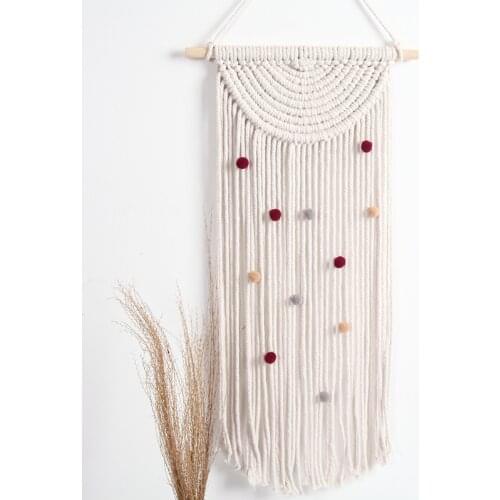 Bohemian Macrame Tapestry Colorful Holiday Wall Decor Living Room Studio Hanging Tapestries Handmade Home Decoration Accessories