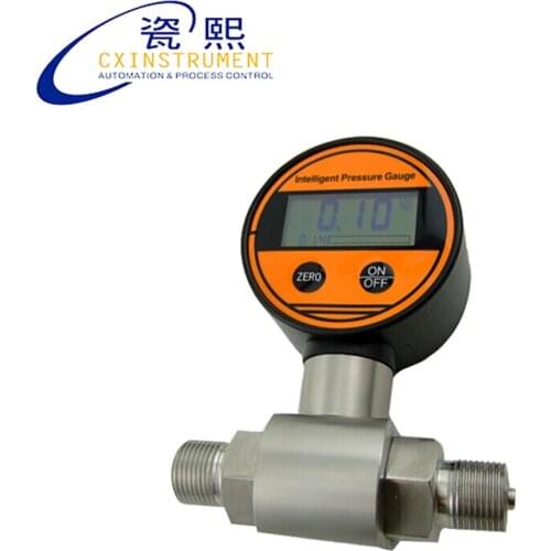 Stainless Steel Material Thread Connection Local LCD Display Differential Pressure Gauge Digital