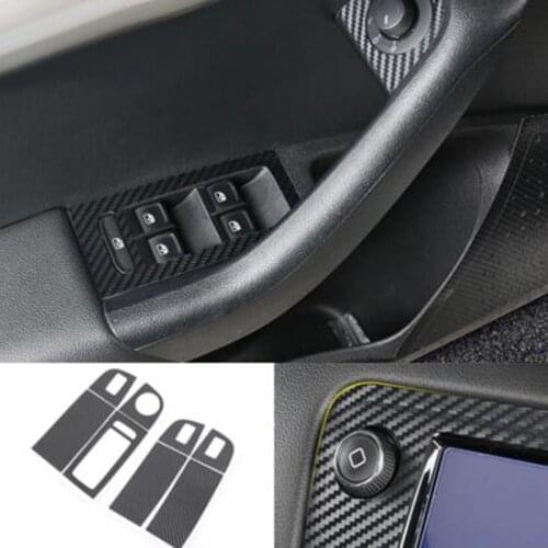 DNHFC Car-styling Carbon fiber decorative film Lifting panel film Car Accessories For skoda Octavia A7 2015-2019 sedan