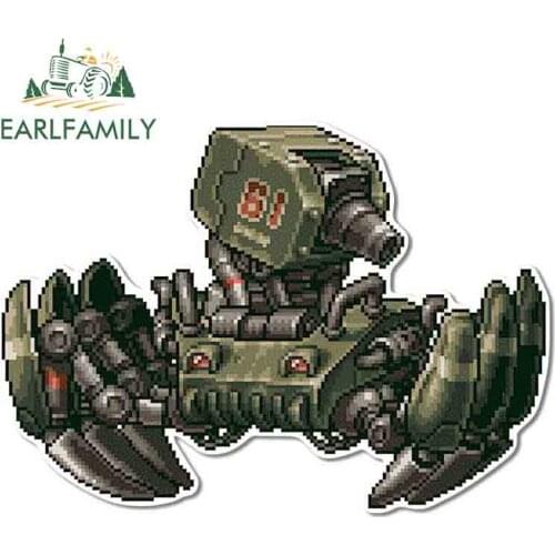 EARLFAMILY 13cm x 9.2cm for Arcade Metal Slug Tank Car Sticker Wall Snowboard Decal Tuning VAN Snowboard Windows Vinyl Car Wrap