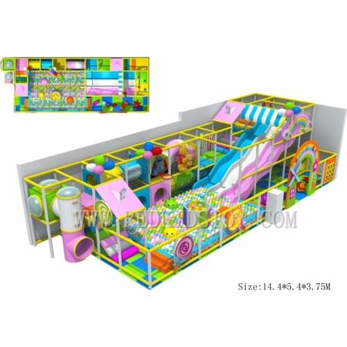 Exported to US Eco-friendly High Quality Guarantee Indoor Playground Castle 160721b