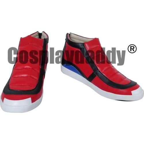 Pocket Monsters Ash Ketchum Red Cosplay Shoes Long Boots Daily Halloween Shoes X002
