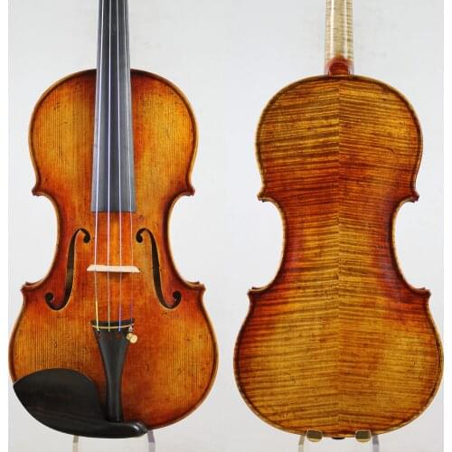 Master Violin!A Guarnieri 4/4 Violin Copy!Strong and DeepTone!Free Shipping!Dominant 135B Strings