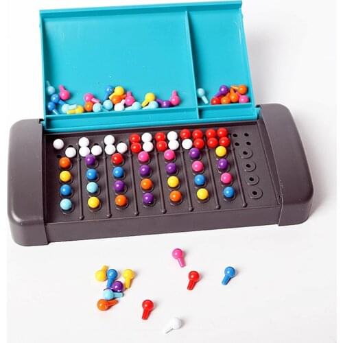 Montessori Mastermind Code Breaking Mini Board Game Traveling Toy For Family Children Educational Intellectual Manner
