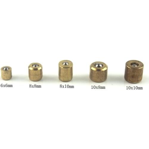20PCS Press fit ball oiler Brass Push Button oiler for Gas Engine Motor Oil Grease oil cup 6x6mm 8x8mm 8x10mm 10x8mm 10x10mm