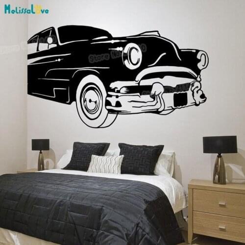 New Design Wall StickerClassic American Car Decal Home Decoration For Living Room 3d Self-adhesive Vinyl Art Murals YY893