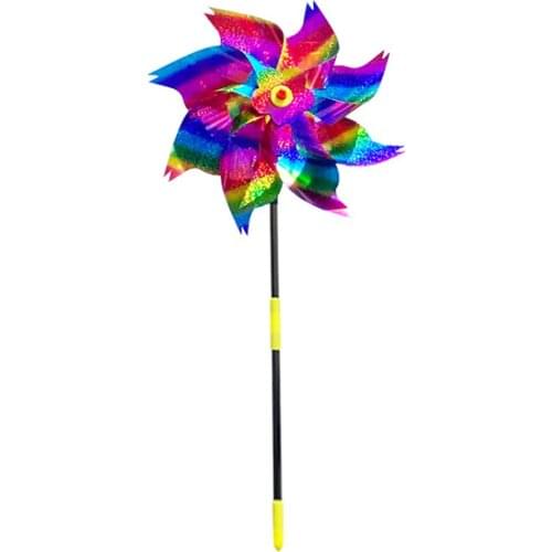 Bird Repellent Windmill Protect Garden Lawn Flower For Yard Outdoor 10PCS Event Decoration Gardening Supplies Sparkly Pinwheels