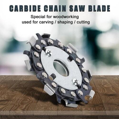 2in1 Wood Carving Cutting Disc for Angle Grinder Duty Chain Saw Blade Carbide Steel Grinder Shaping Disc Woodworking Accessories