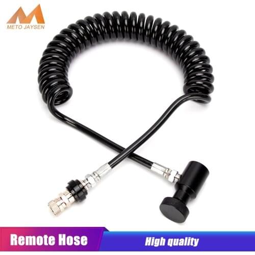 PCP Paintball Coil Remote Hose Line 8MM Thickness with Slide Check and Quick Disconnect and G1/2-14 Connector Adapter