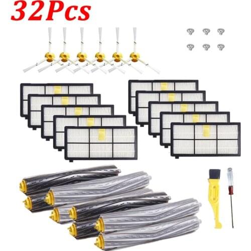 Replacement for iRobot Roomba 800 900 Series 860 870 960 966 Vacuum Cleaner Wheel Main Roller Side Brush Hepa Filter Accessories
