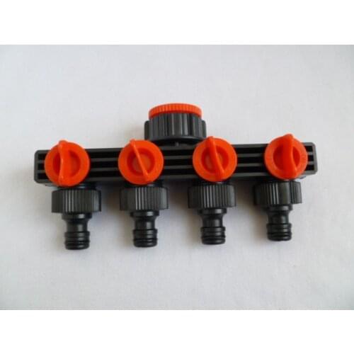 Vidric Garden hose connector Household car wash water gun Water pipe fittings 4-way quick connector