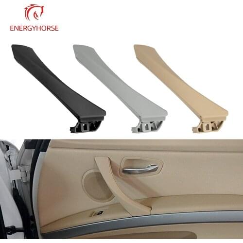 Car Inner Handle Interior Door Panel Pull Trim Cover Gray Beige Black left Right For BMW 3 series E90 E91 318 320 2005-2011