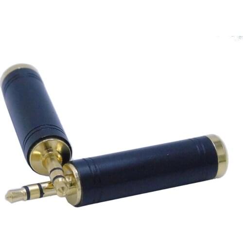 High quality 2pcs/lot 3.5mm 1/8" stereo male to 6.35 1/4" female Jack connector Adapter