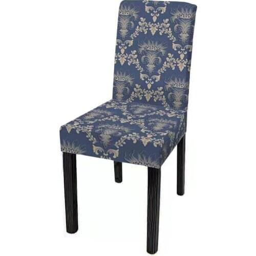 1pc Geometric Dining Chair Cover Spandex Elastic Chair Slipcover Case Stretch Chair Covers for Wedding Hotel Banquet Dining Room