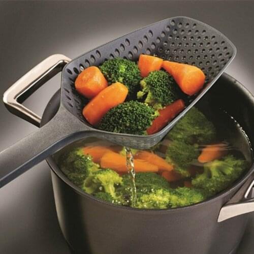 1Pcs Nylon Strainer Scoop Colander Kitchen Accessories Gadgets Drain Veggies Water Scoop Portable Home Cooking Tools