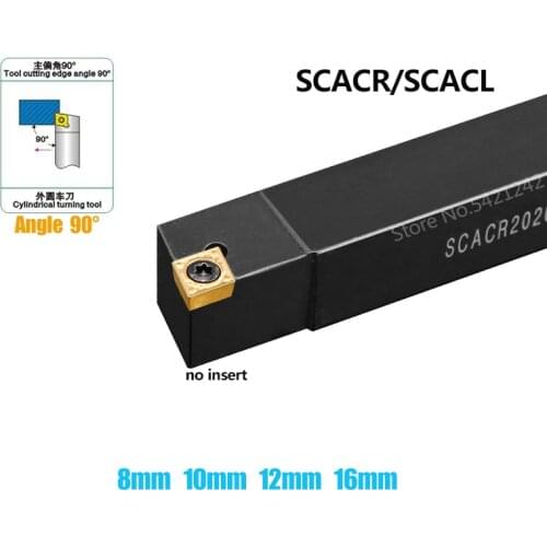 1PC SCACR0808K06 SCACR1010H06 SCACR1212K09 SCACR1616K09 CNC Lathe Turning Tool SCACL External turning tool holder CCMT Insert