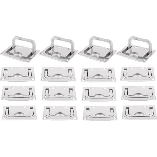 16pcs Boat Lift Pull Handle Ring - Hatch Locker Cabinet- Marine 316 Stainless Steel - Solid Boat Cabin Products