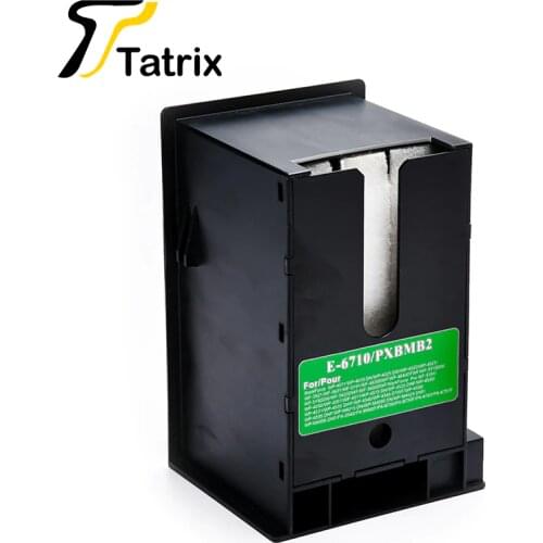 1PK For T6710 Waste Ink Container With Chip Use For WorkForce WF-7110 Inkjet Printer 3620 3640 3641 7111 7610 7620 7621 PX-M5040