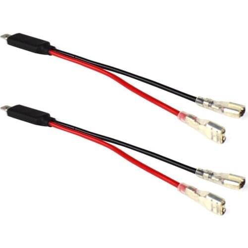 Headlight Adapter Cables 2x H1 LED High-quality Headlight Wiring Harness Male Plug Single Diode Converter Wire Cables