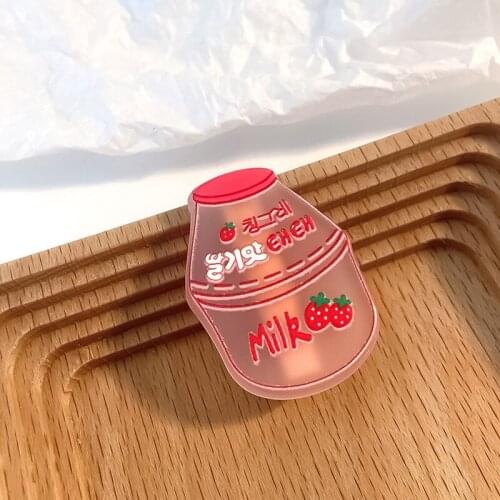 2021 New Girls Cute Cartoon Milk Drink Bottle Shaped Hairpins Kids Sweet Hairpins Barrettes Headband Fashion Hair Accessories