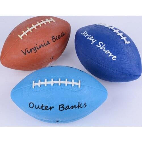 21cm Rubber rugby school training ball for teenagers children sports training rugby game ball