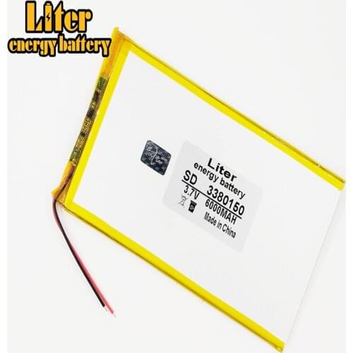 3380150 3.7V 6000mAH Li-ion battery for Tablet computer 8 inch 9inch 10inch