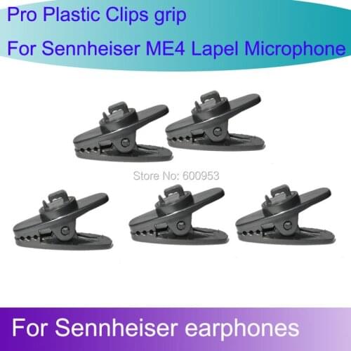 5pcs Spare Replaceable Plastic Clip for Sennheiser ME4 Lapel Lavalier microphone anx CX earphones 1mm-1.5mm