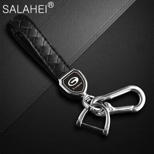 Car Styling Alloy Metal Leather Car Key Keychain Ring Accessories For Trumpchi GA3 GA6 GA8 GS8 GS3 GS4 GS5 GS7 GS8 GM8 GM6 GAC