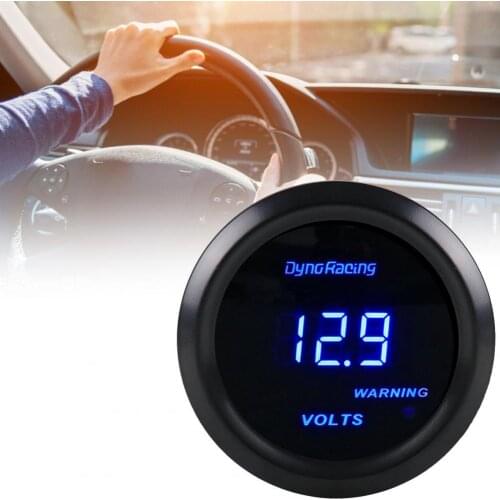 Gauge Digital Multipurpose 52mm Portable Sensitive Digital Display Instrument for All 12 Volt Cylinder/Petrol Car Tachometers