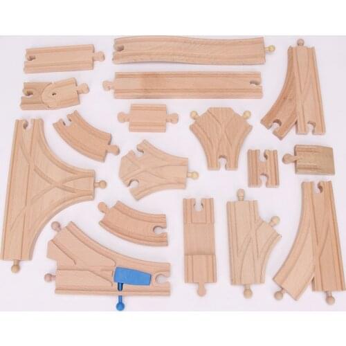 Wooden Railway Accessories Wooden Train Track set Diy toys Educational toys Kids Toys Dolls
