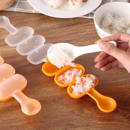 Baby Rice Ball Mold Shakers Food Decoration Kids Lunch DIY Sushi Maker Mould Kitchen Tools MUMR999