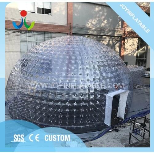 Dia 10M PVC Large Inflatable Transparent Bubble Dome Tent for Party Event with LED light On Sales