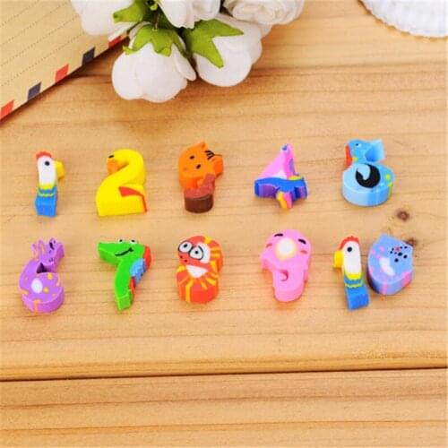 DL SY07 Korean version of lovely creative cartoon bottle digital modeling eraser primary school prize Exquisite office supplies