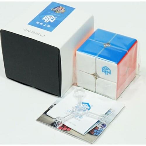 GAN249 V2 2x2x2 puzzle cube 2x2 Speed Cube Gan 249 V 2 Magnetic Magic Cube Puzzle Professional Twist Educational Kid Toys Games