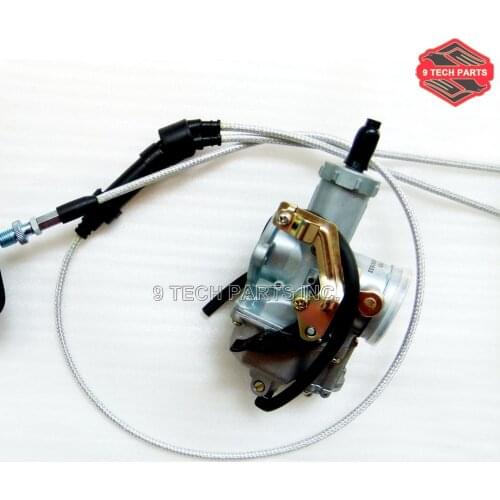 PZ30 30mm Carburetor Accelerating Pump Cable Choke Carb PZ30B + Dual throttle cable Kit for ATV Dirt Bike Pit Quad 200cc 250cc