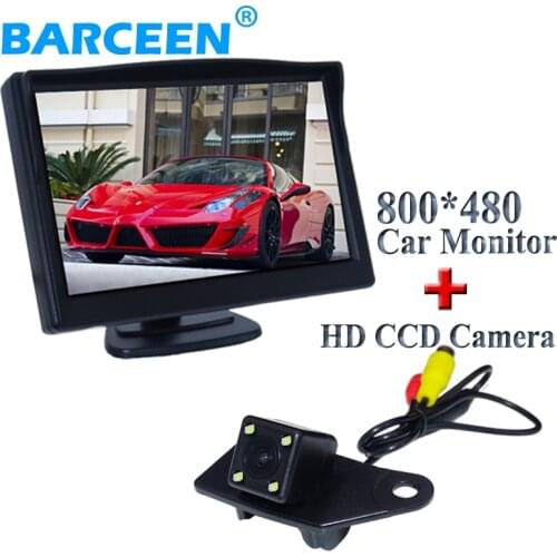 Collocation suit include 5"car screen monitor+ 170 angle car parking camera bring 4 LED apply for MITSUBISHI RVR ASX 2013/2014