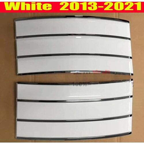For Range Rover Vogue L405 2013-2021 2pcs White Car Door Side Fender Vent Molding Cover Kit