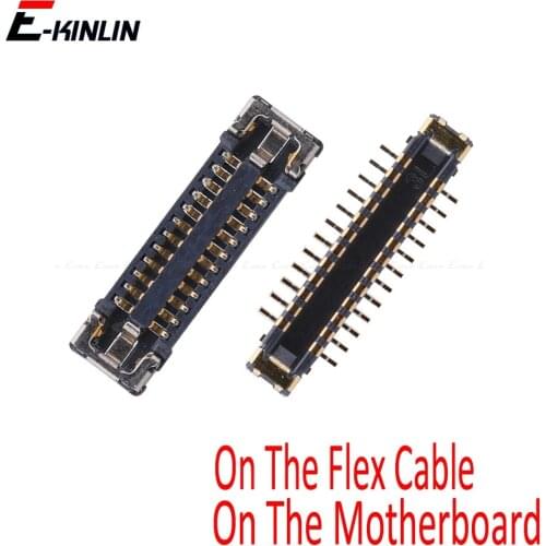 2pcs FPC Connector For iPhone 8 7 Plus Front Rear Back Camera Connector Port On Motherboard Mainboard Flex Cable