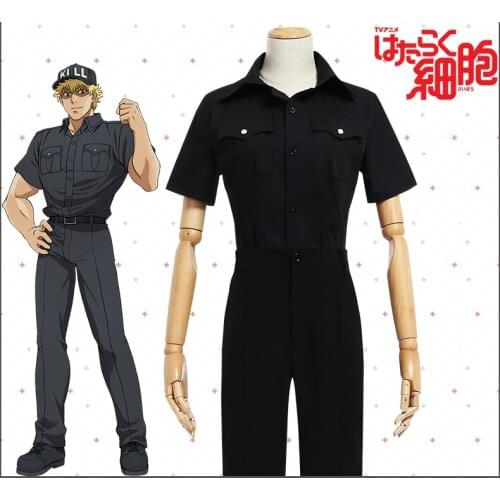 Killer T Cell Cos Anime Cells At Work Cosplay Woman Man Cos Halloween Party Daily Cartoon Anime Uniform Cosplay Costumes
