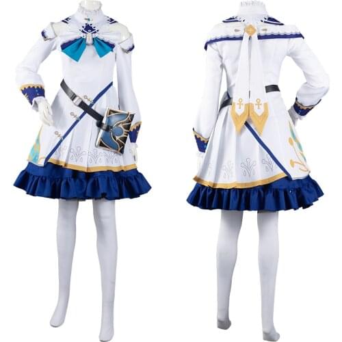 Anime Genshin Impact Barbara Cosplay Costume Outfits Halloween Carnival Suit