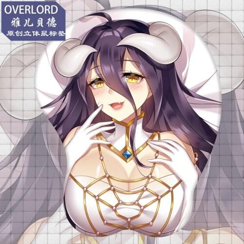 3D Soft Gel Game Mouse Pad Wrist Rest Anime Game King Albedo Wrist Support Props Gift Desk Gaming Accessories Overwatch Mousepad