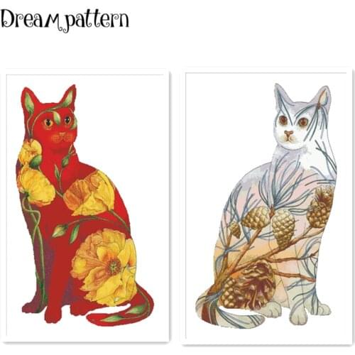 Poppy flowers cross stitch kit flowers 18ct 14ct 11ct cotton silk thread white fabric embroidery DIY handmade needlework