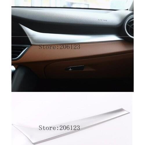 ABS Inner Center Console Moulding Trim Cover 1pcs For Alfa Romeo Giulia 2017 2018